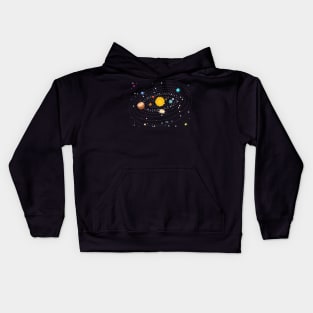 Planets of Solar System Kids Hoodie